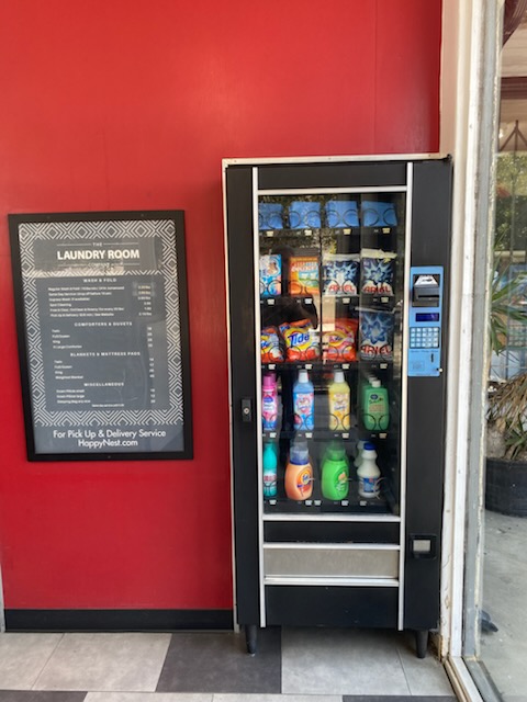 Laundromat interior