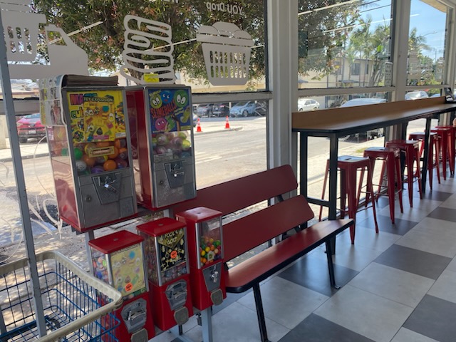 Laundromat interior
