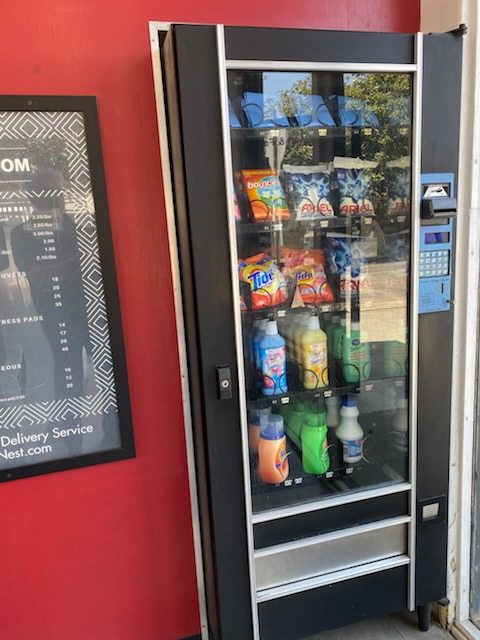 Laundromat interior