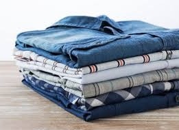 Folded laundry ready for pickup